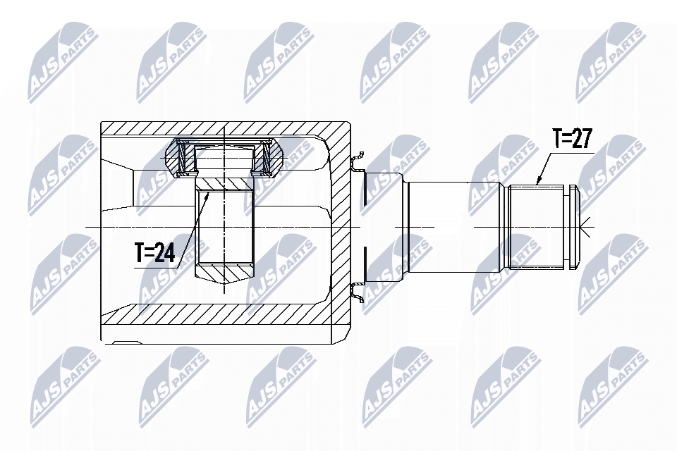 NTY Féltengelycsukló készlet NPW-ME-086_NTY