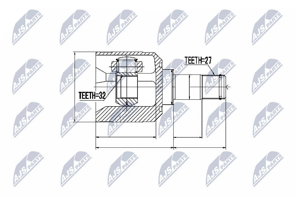 NTY Féltengelycsukló készlet belső NPW-MS-036_NTY