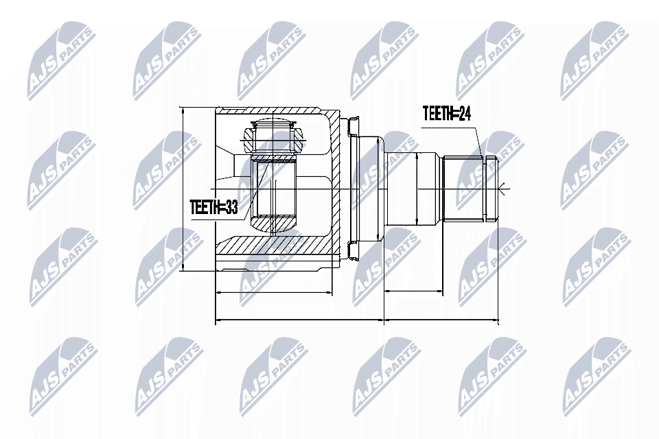 NTY Féltengelycsukló készlet belső NPW-MS-037_NTY