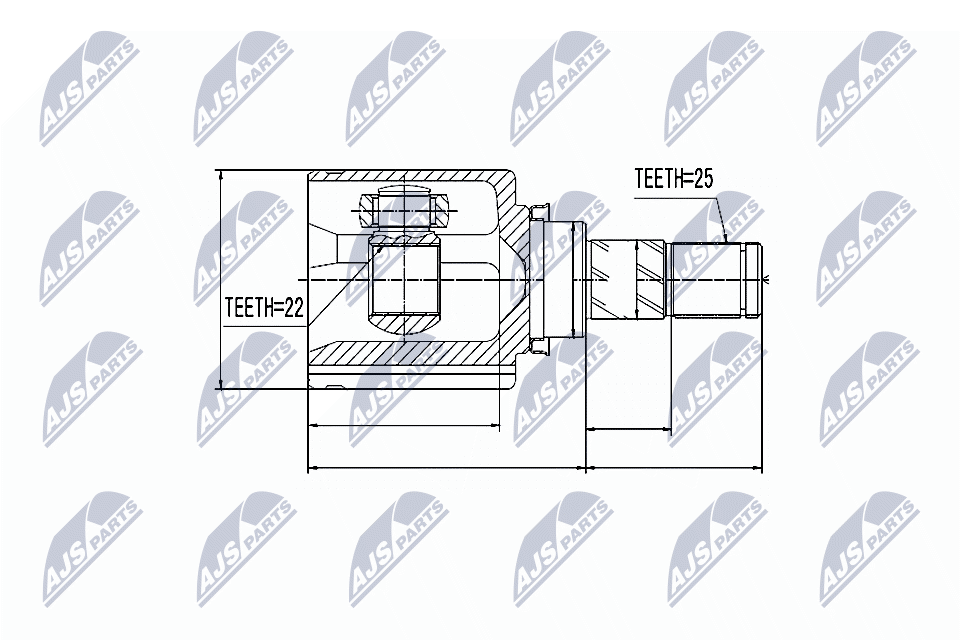 NTY Féltengelycsukló készlet NPW-NS-014_NTY