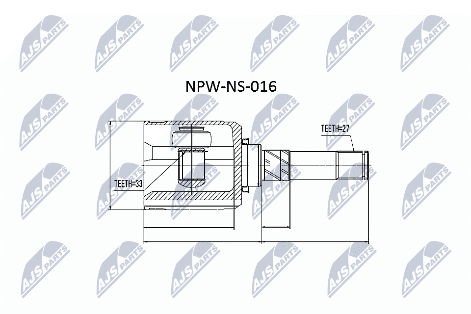 NTY Féltengelycsukló készlet belső NPW-NS-016_NTY