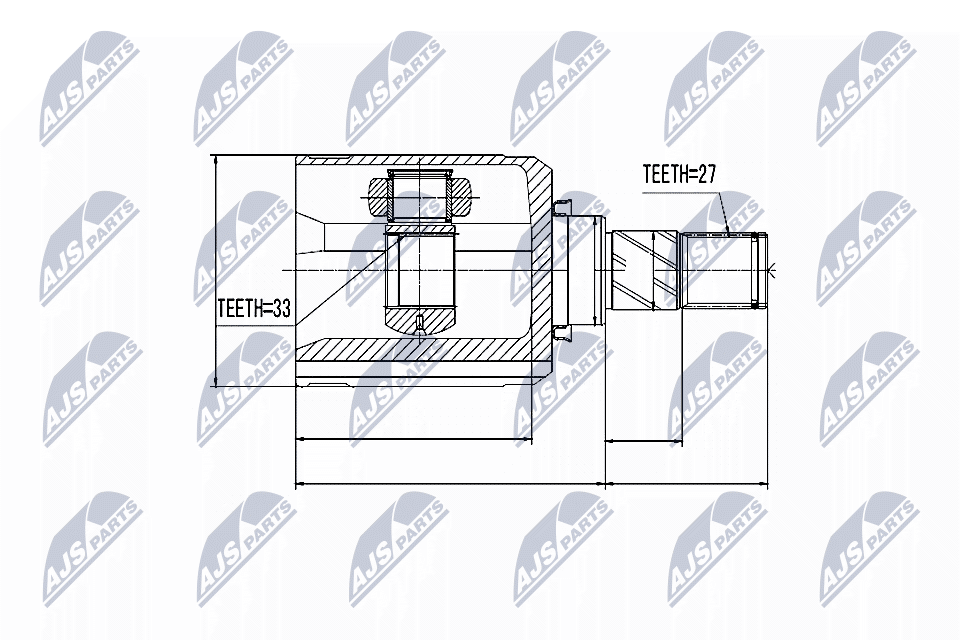 NTY Féltengelycsukló NPW-NS-032_NTY