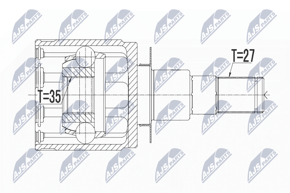 NTY Féltengelycsukló készlet belső NPW-NS-052_NTY