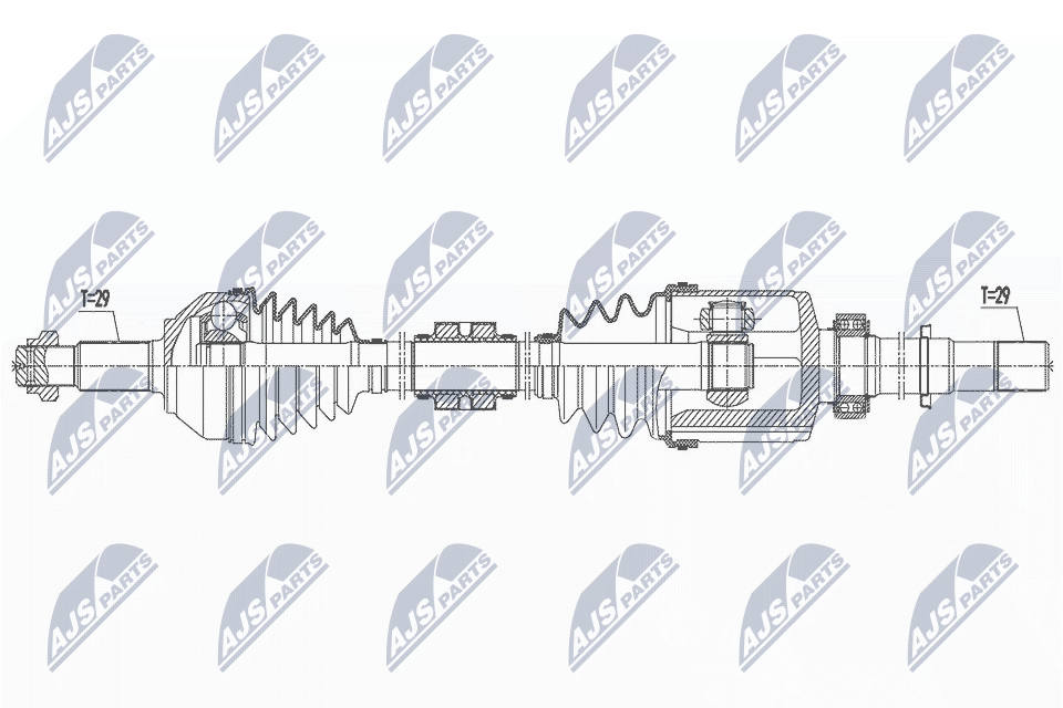 NTY Féltengely, komplett NPW-NS-159_NTY