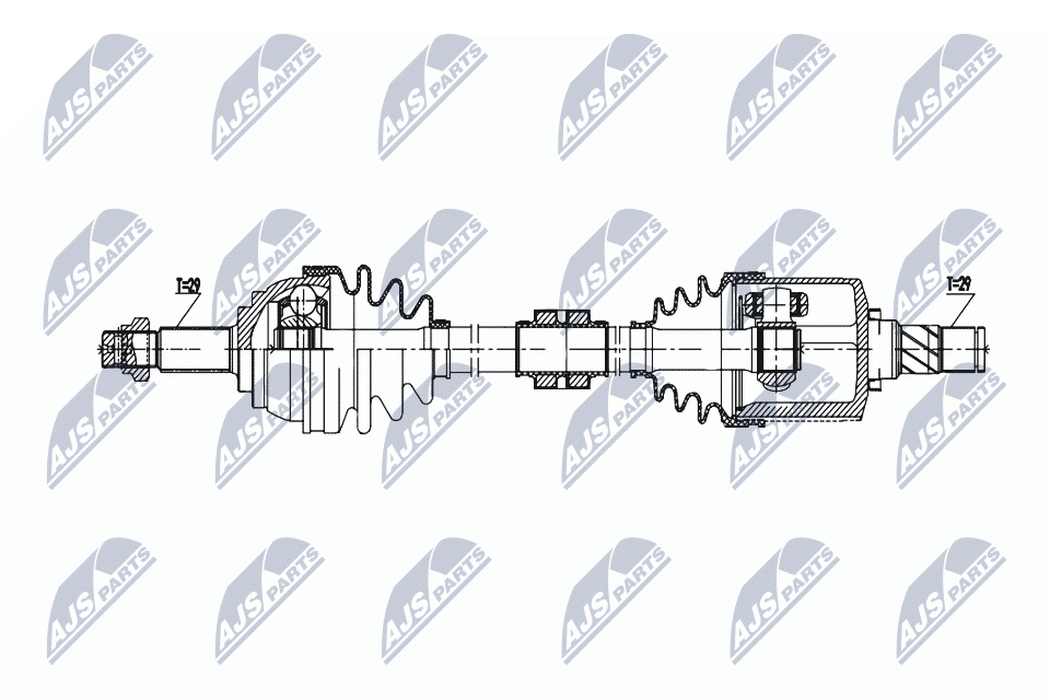 NTY Féltengely, komplett NPW-NS-169_NTY