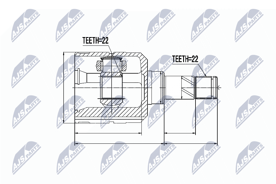 NTY Féltengelycsukló készlet NPW-PL-002_NTY