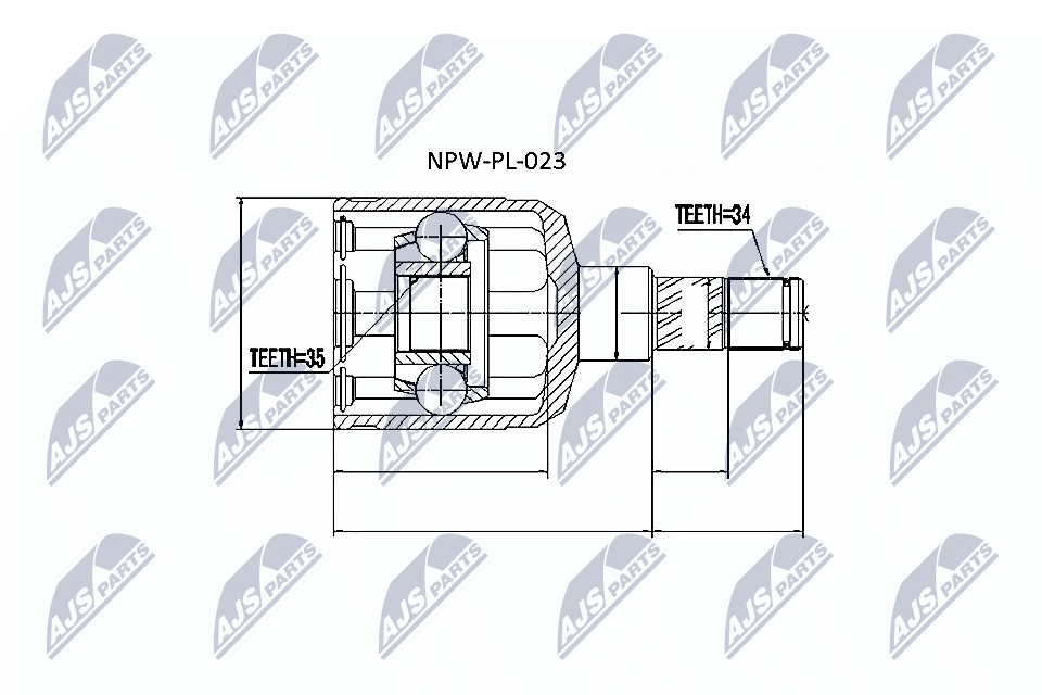 NTY Féltengelycsukló készlet NPW-PL-023_NTY