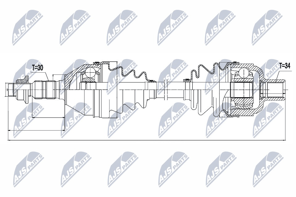 NTY Féltengelycsukló készlet NPW-PL-032_NTY