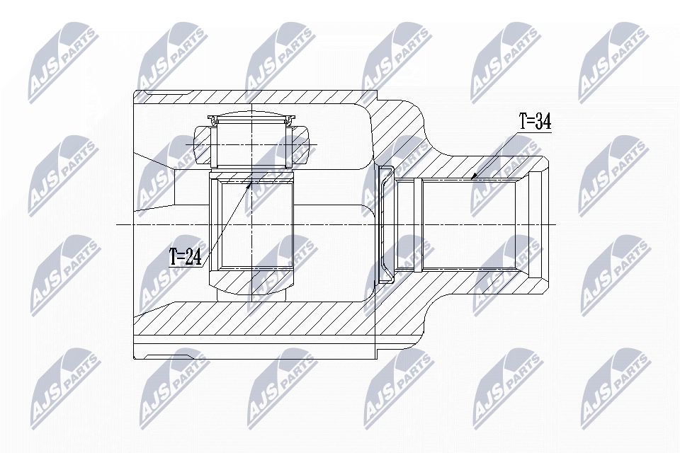 NTY Féltengelycsukló készlet belső NPW-PL-062_NTY