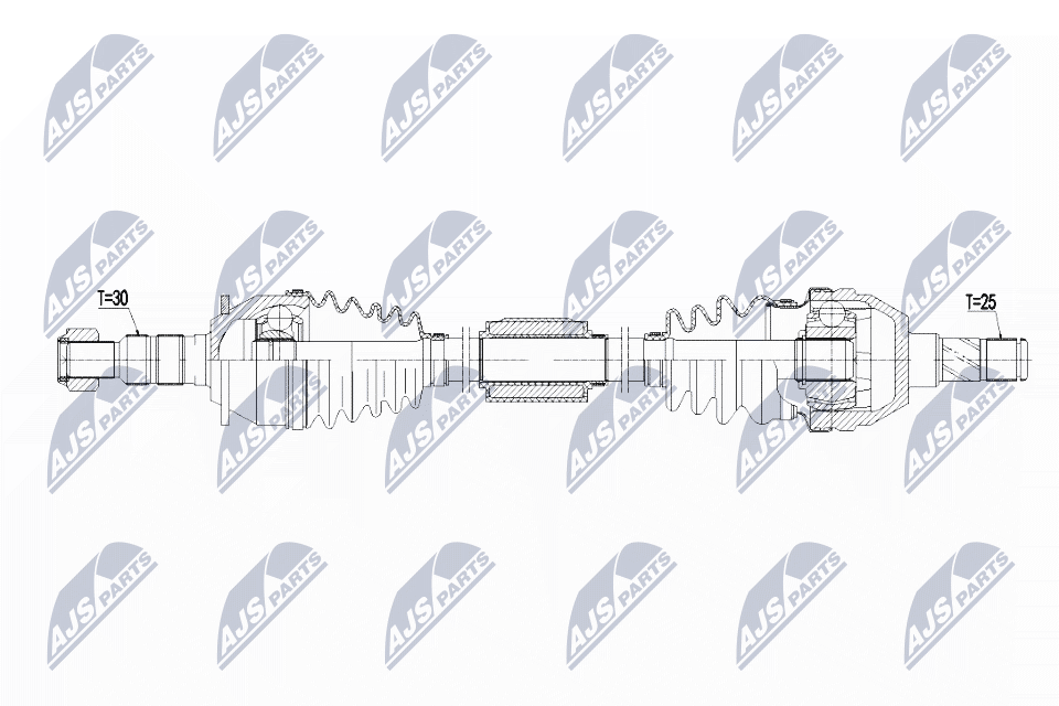 NTY Féltengely, komplett NPW-PL-071_NTY