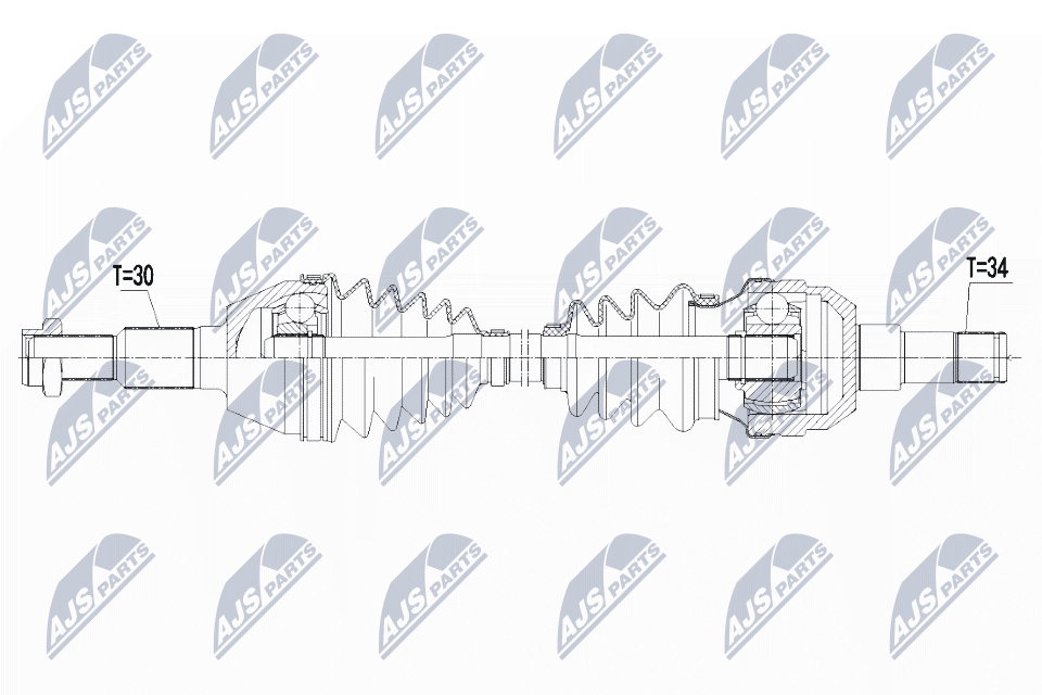 NTY Féltengely, komplett NPW-PL-085_NTY