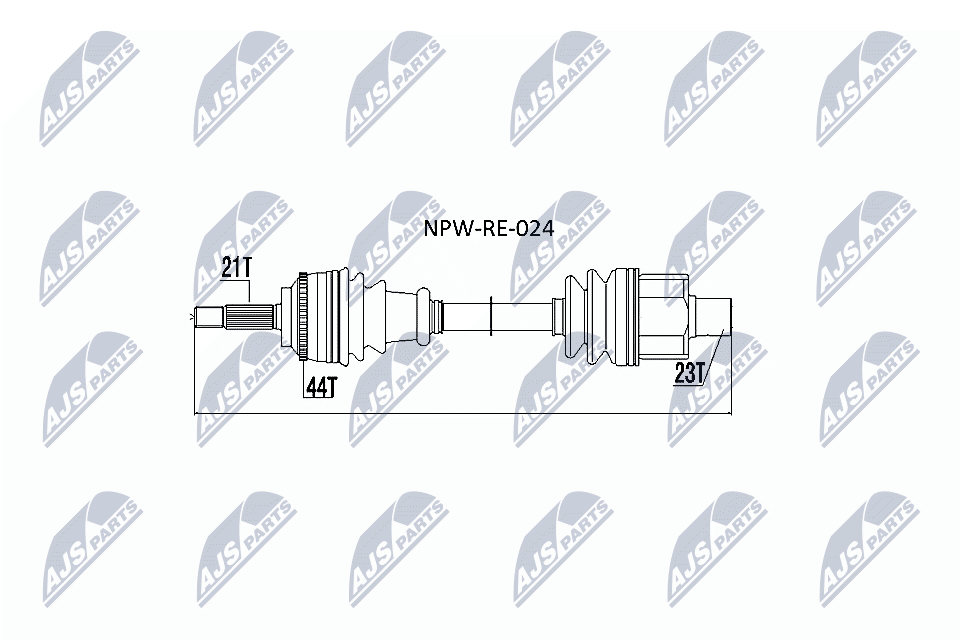 NTY Féltengely, komplett NPW-RE-024_NTY