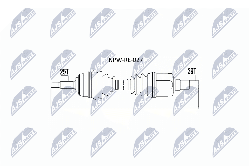 NTY Féltengely, komplett NPW-RE-027_NTY