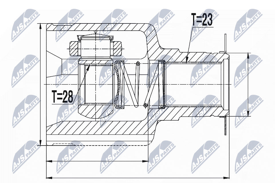 NTY Féltengelycsukló készlet NPW-RE-055_NTY