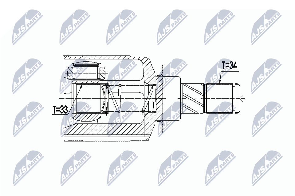 NTY Féltengelycsukló készlet NPW-RE-062_NTY