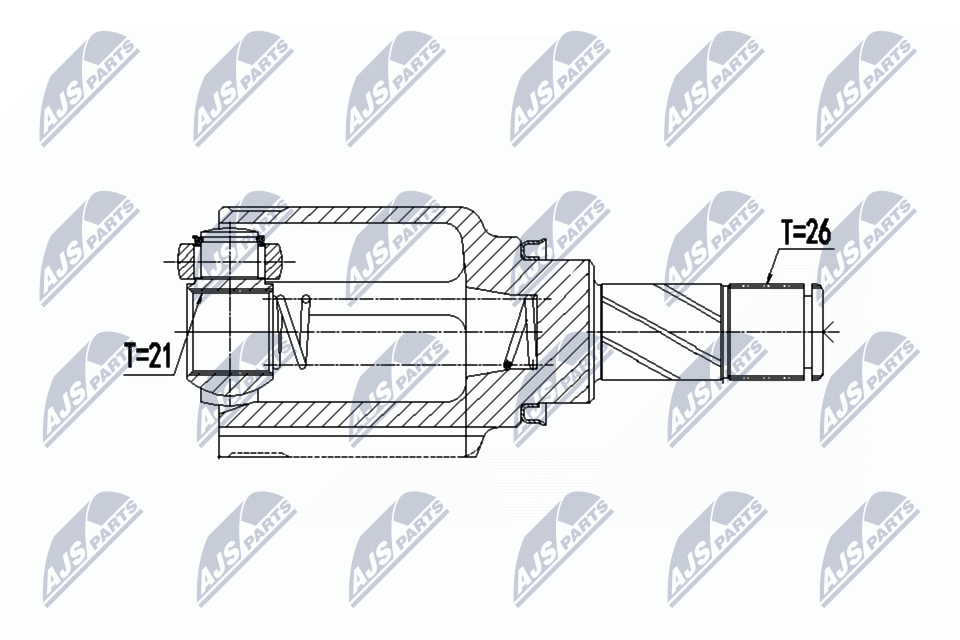 NTY Féltengelycsukló készlet NPW-RE-064_NTY