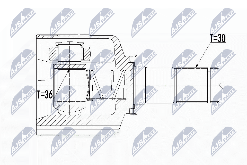 NTY Féltengelycsukló készlet NPW-RE-092_NTY