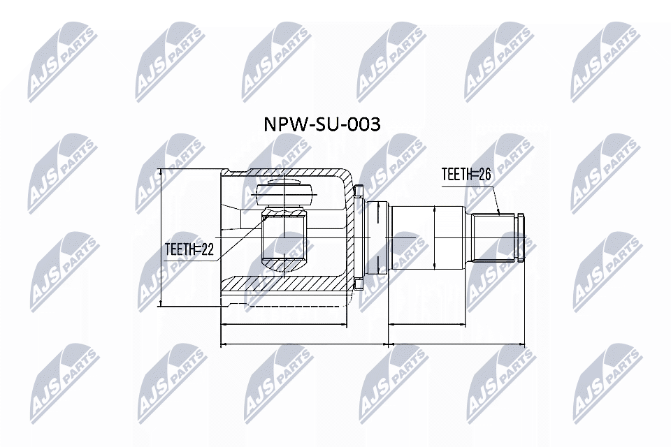 NTY Féltengelycsukló készlet NPW-SU-003_NTY