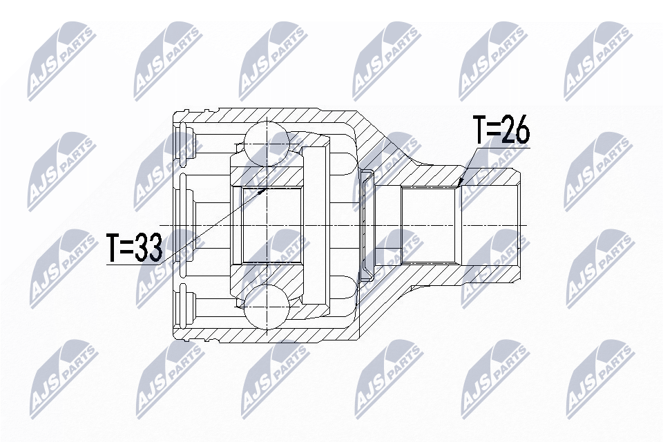 NTY Féltengelycsukló készlet NPW-SU-016_NTY