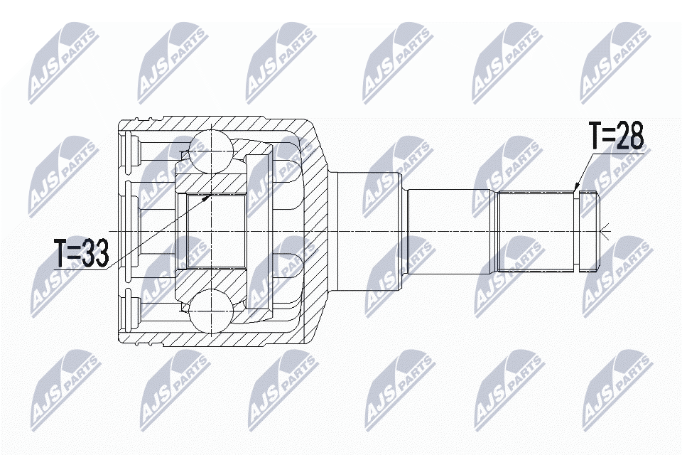 NTY Féltengelycsukló készlet NPW-SU-018_NTY