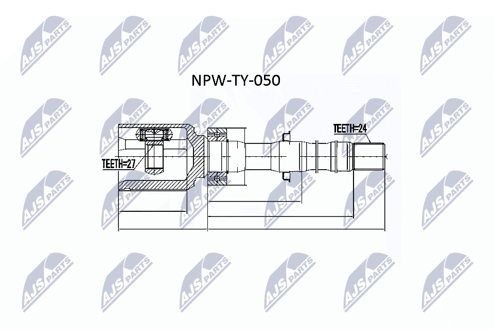 NTY Féltengelycsukló készlet belső NPW-TY-050_NTY