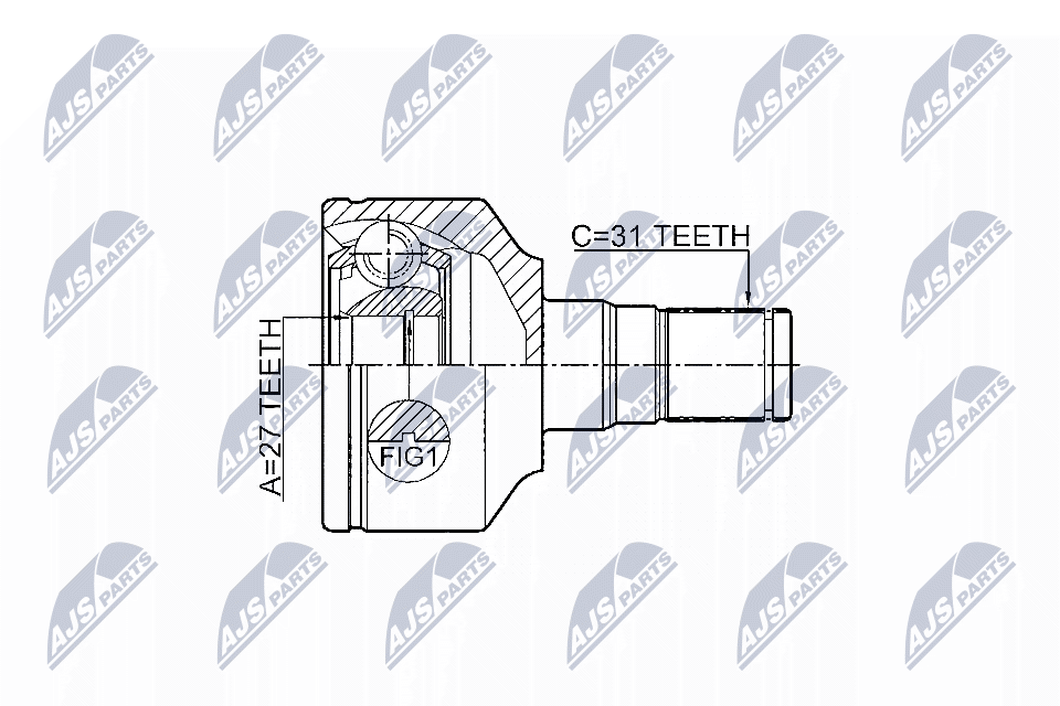 NTY Féltengelycsukló készlet NPW-VV-014_NTY