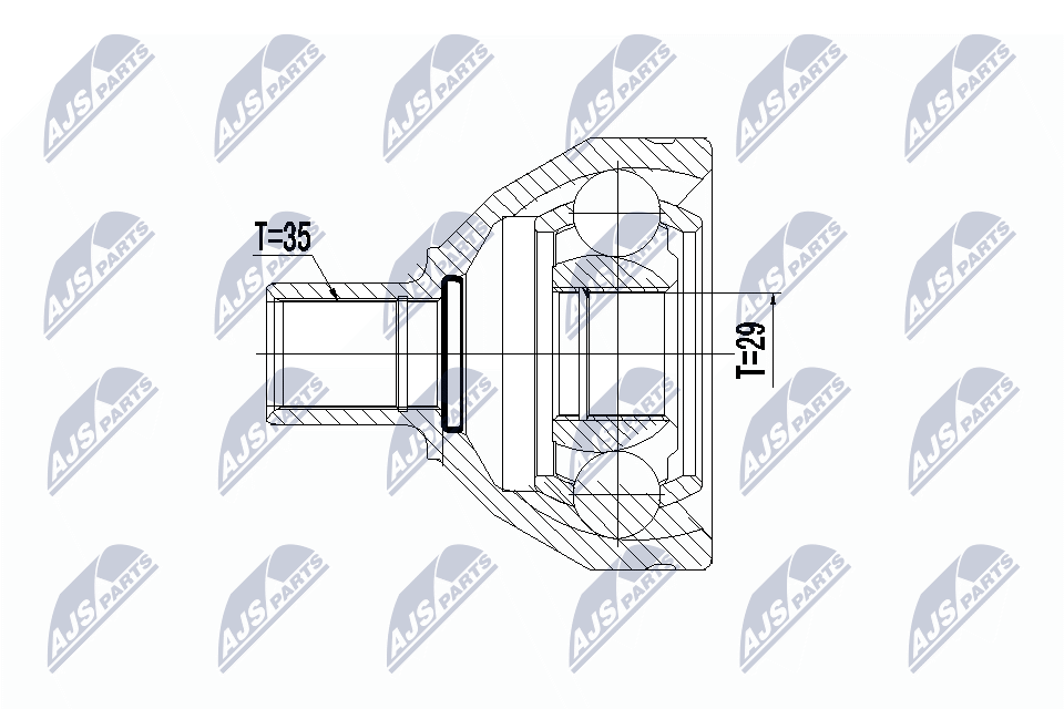 NTY Féltengelycsukló készlet NPW-VV-073_NTY