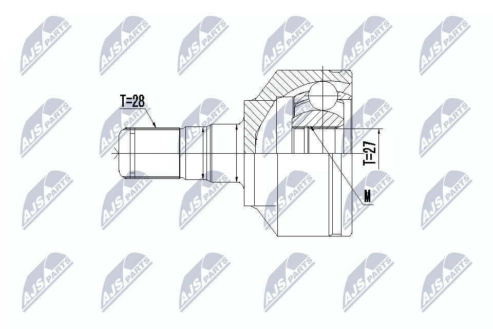 NTY Féltengelycsukló készlet külső NPW-VV-098_NTY