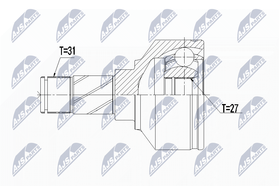 NTY Féltengelycsukló készlet NPW-VV-106_NTY