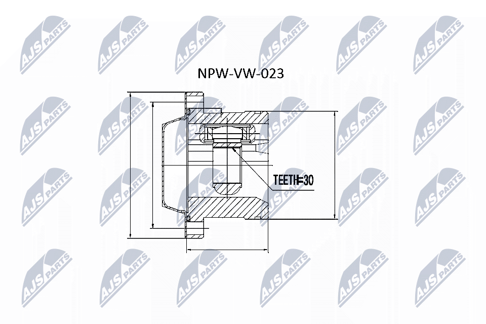 NTY Féltengelycsukló készlet NPW-VW-023_NTY