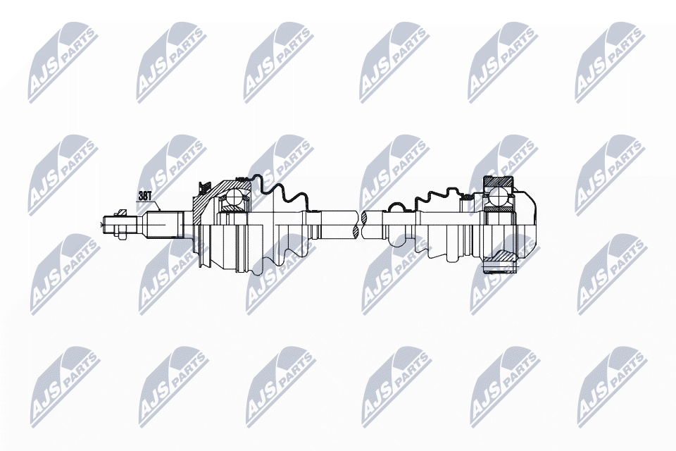 NTY Féltengelycsukló készlet NPW-VW-034_NTY