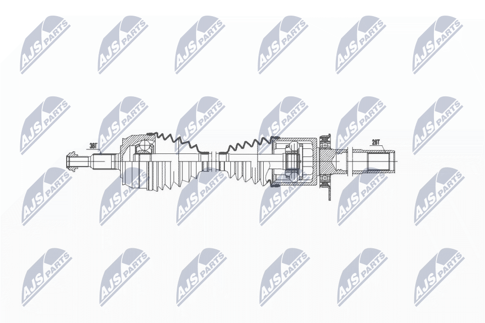 NTY Féltengelycsukló készlet NPW-VW-035_NTY