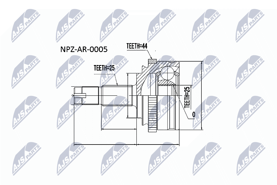 NTY Féltengelycsukló készlet külső NPZ-AR-005_NTY