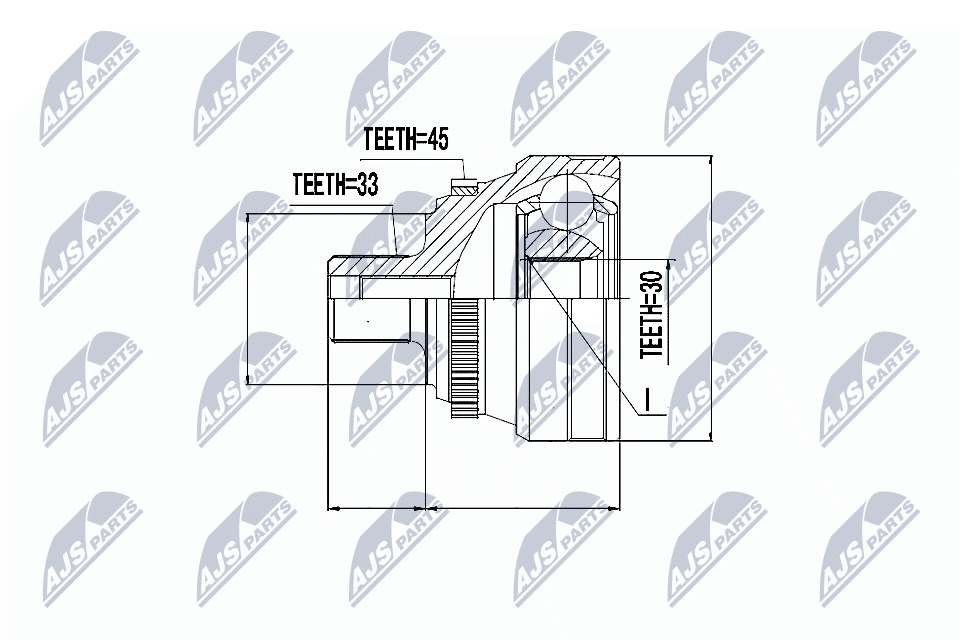 NTY Féltengelycsukló készlet NPZ-AU-003_NTY