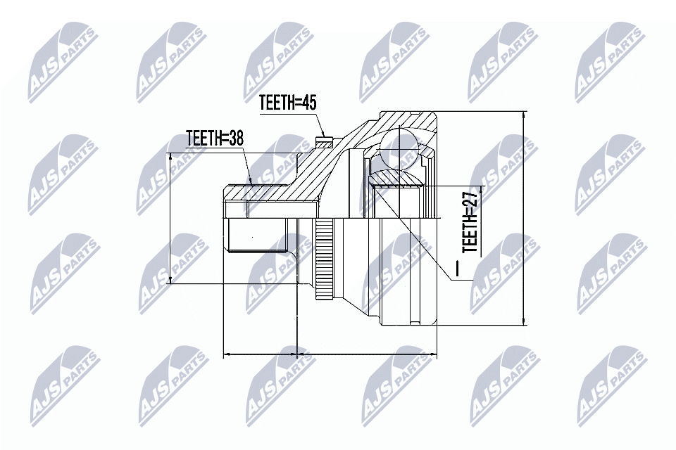 NTY Féltengelycsukló készlet NPZ-AU-016_NTY