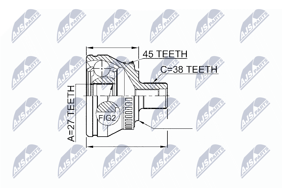 NTY Féltengelycsukló készlet NPZ-AU-047_NTY