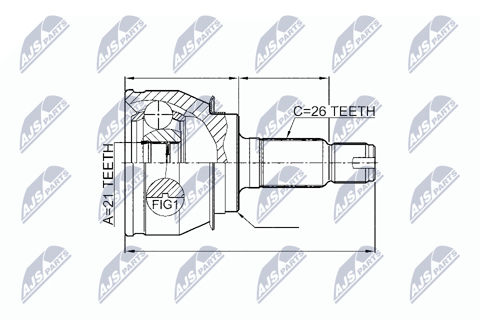 NTY Féltengelycsukló készlet külső NPZ-BM-003_NTY