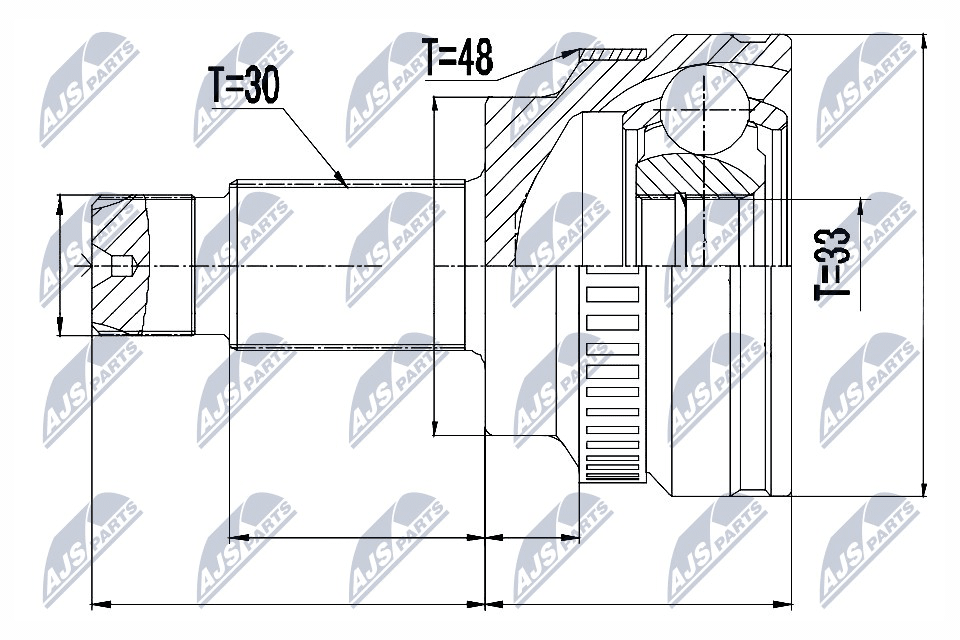 NTY Féltengelycsukló készlet külső NPZ-BM-010_NTY