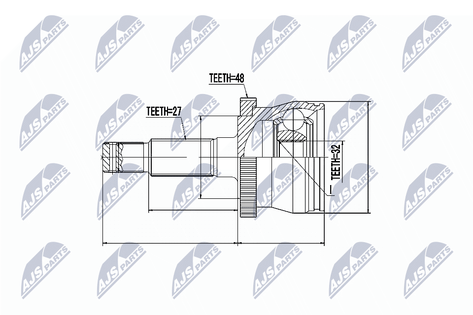 NTY Féltengelycsukló készlet NPZ-CH-009_NTY