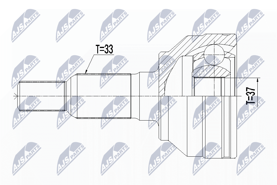 NTY Féltengelycsukló készlet NPZ-CH-024_NTY