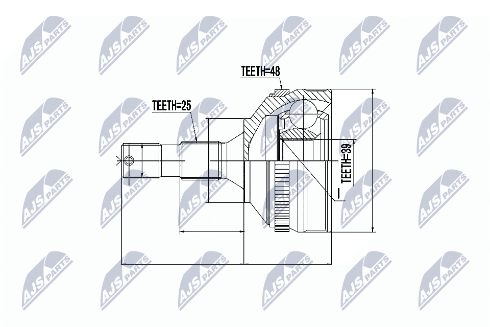 NTY Féltengelycsukló készlet NPZ-CT-007_NTY