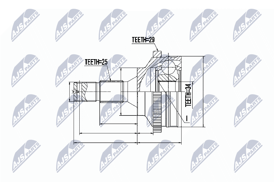 NTY Féltengelycsukló készlet NPZ-CT-010_NTY