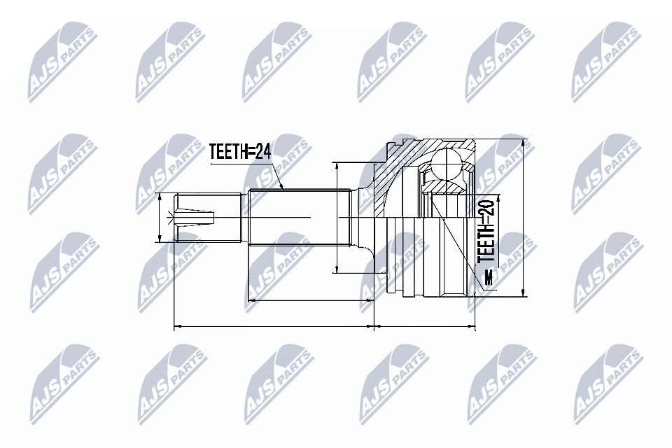 NTY Féltengelycsukló készlet NPZ-CT-012_NTY