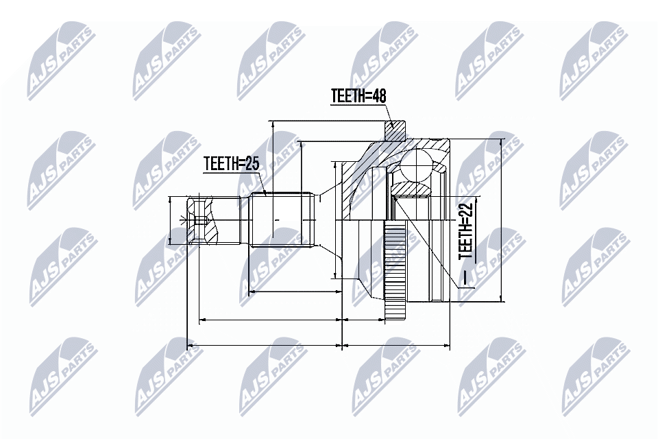 NTY Féltengelycsukló készlet NPZ-CT-016_NTY