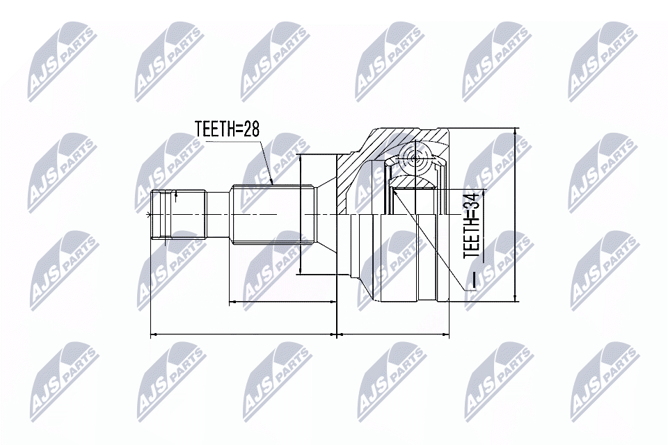 NTY Féltengelycsukló készlet NPZ-CT-019_NTY