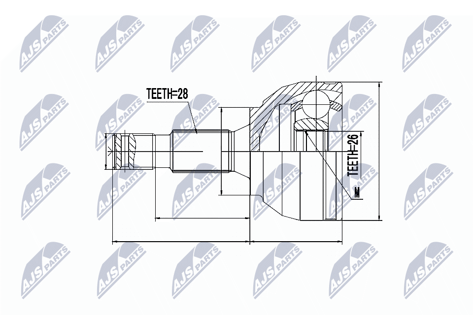 NTY Féltengelycsukló készlet NPZ-CT-021_NTY