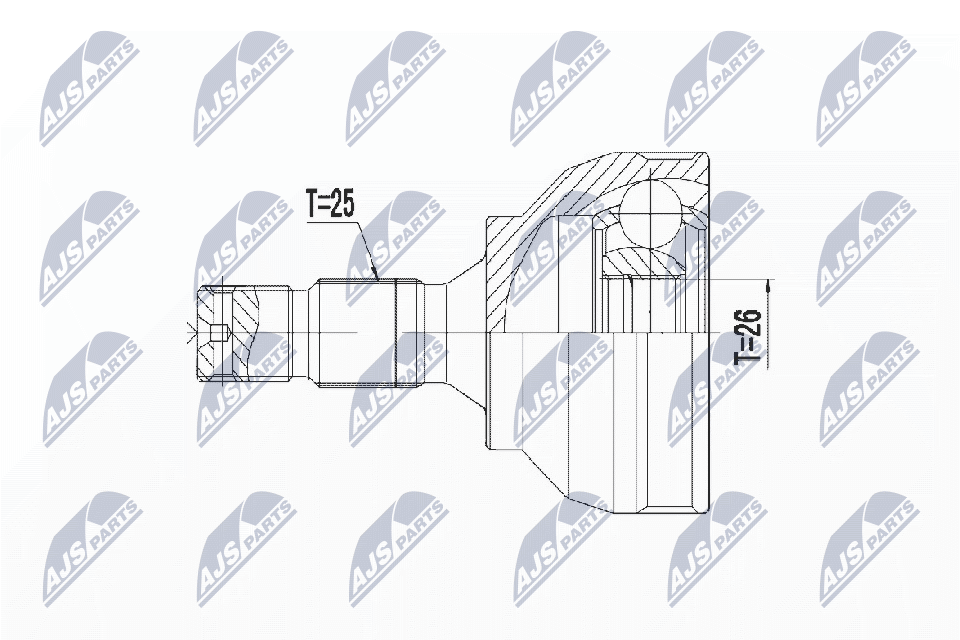 NTY Féltengelycsukló készlet NPZ-CT-022_NTY