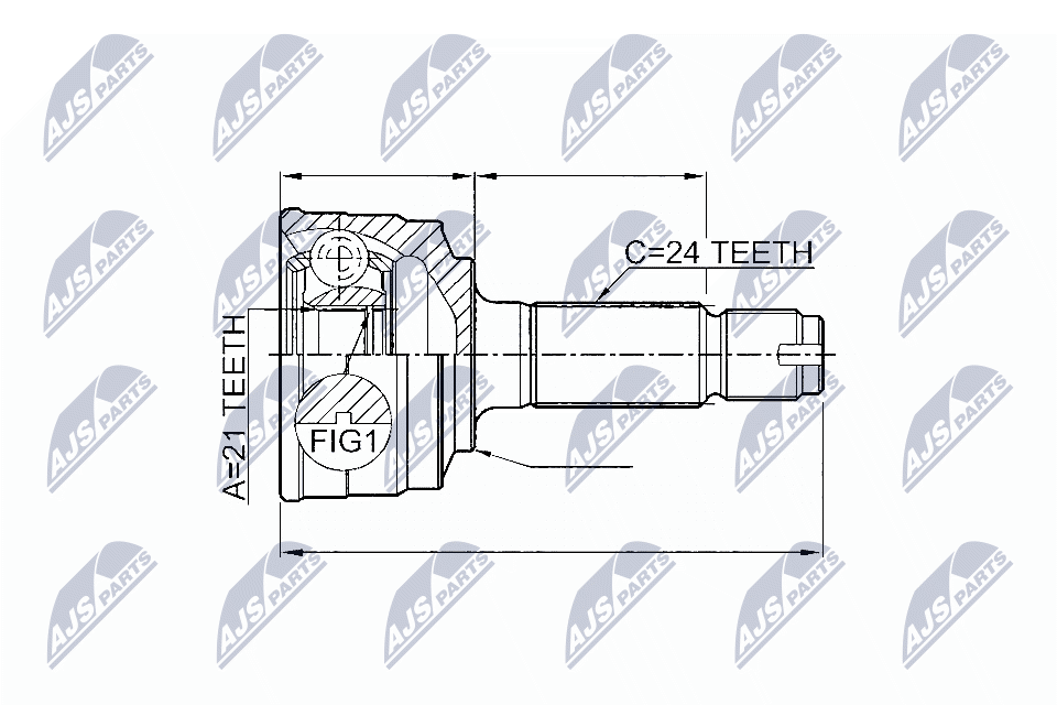 NTY Féltengelycsukló készlet NPZ-DA-011_NTY