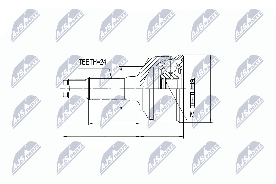 NTY Féltengelycsukló készlet NPZ-DA-012_NTY