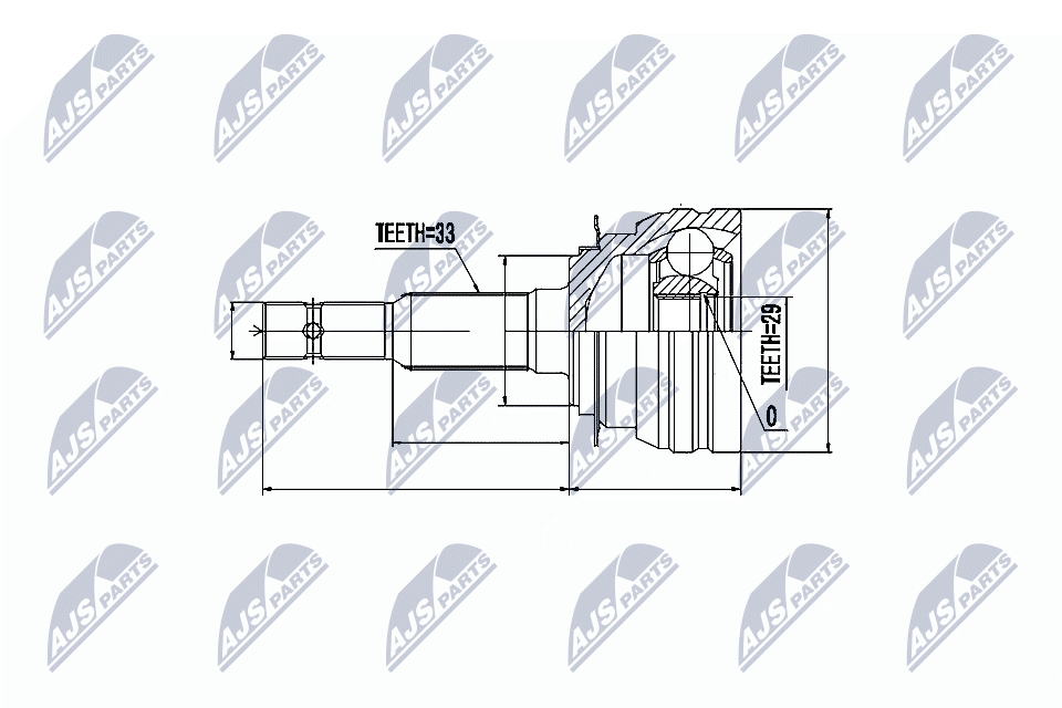 NTY Féltengelycsukló készlet külső NPZ-DW-002_NTY